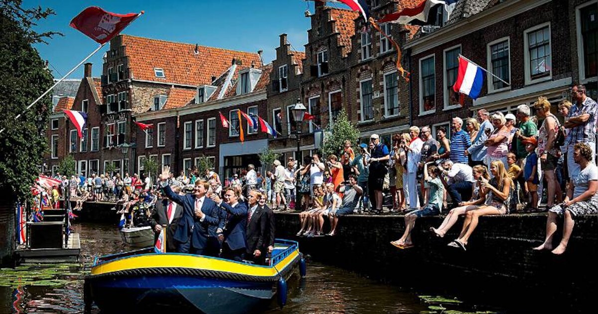 Koning bezocht stadje voor 750-jarig bestaan: ‘De warmste plek van Nederland’