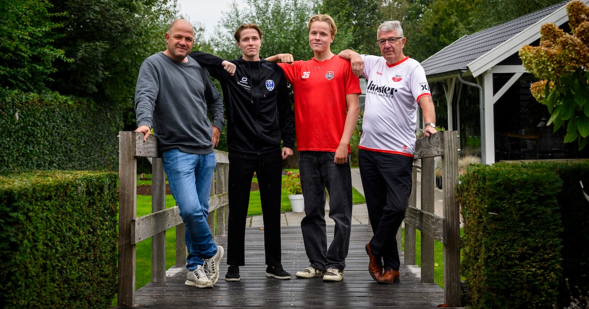 Drie generaties Van Duuren leven toe naar bijzonder voetbalduel tussen broers Lars en Mats