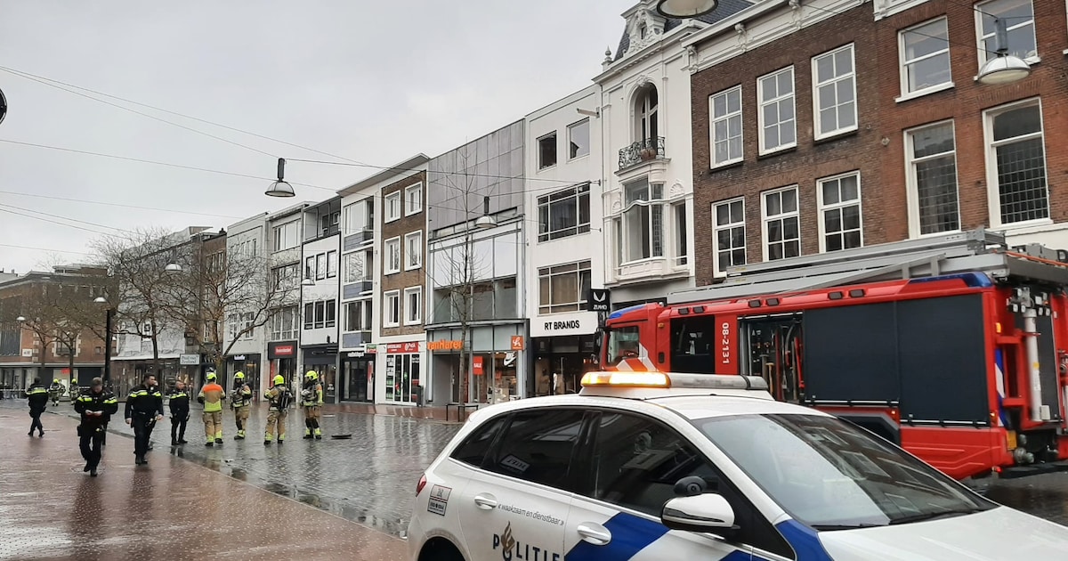 Gaslekkage op Burchtstraat in Nijmegen
