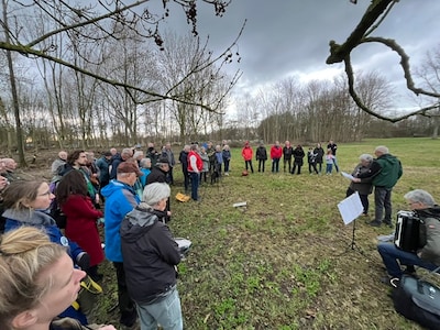 Monument voor gevallen bomen in Vlietland nadat ontwikkelaar is begonnen met snoeien