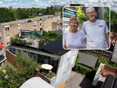 Onno (72) en Anneke (69) wonen in deze verborgen oase in de binnenstad van Zwolle