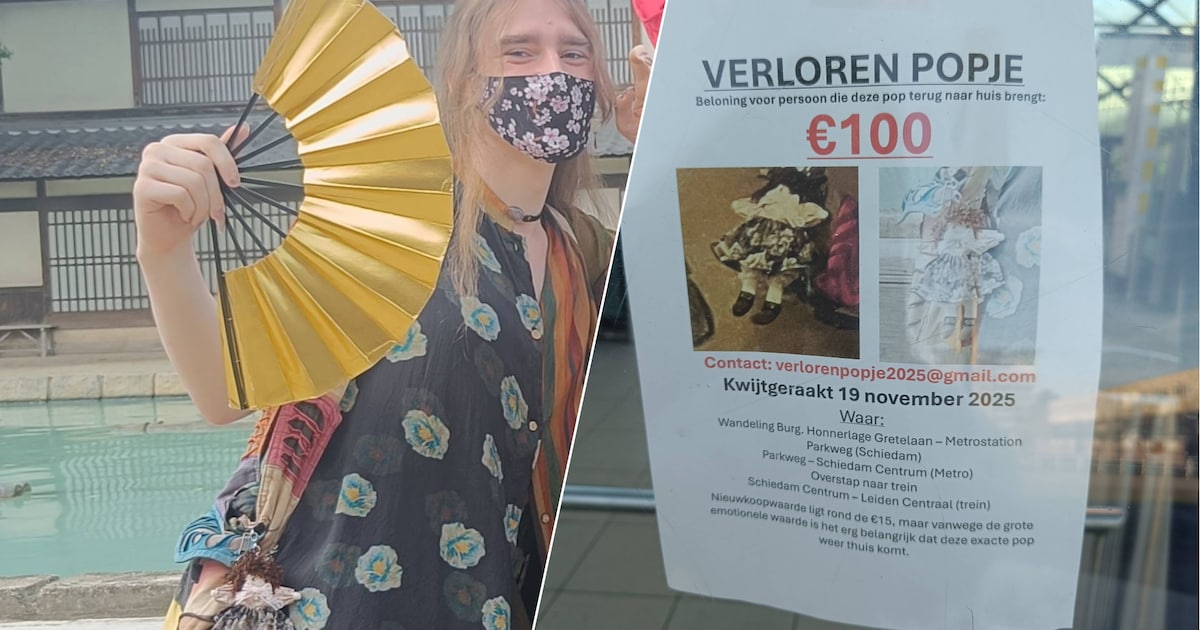 Schiedamse Jona (28) verliest dierbare pop en looft beloning uit: ‘Symbool voor tijd in Japan’