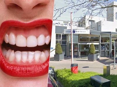Vrouw weigert hotel te verlaten en bijt agent in bil