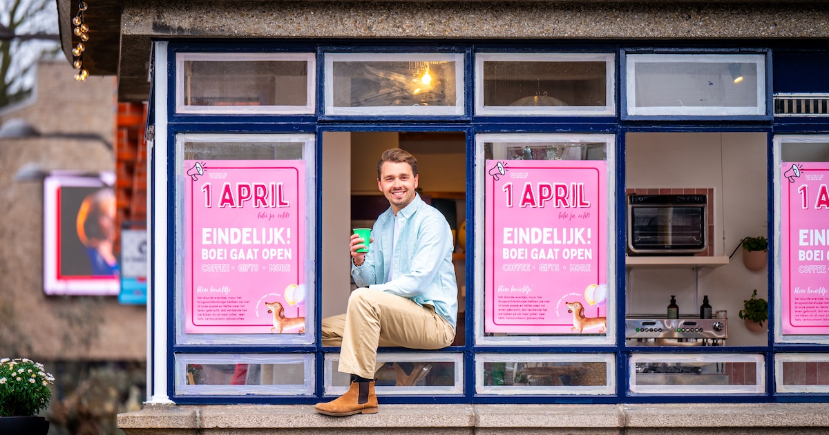 Na moeilijke periode opent Julian (27) koffiebar met roze tegels én discotoilet in brugwachtershuisj