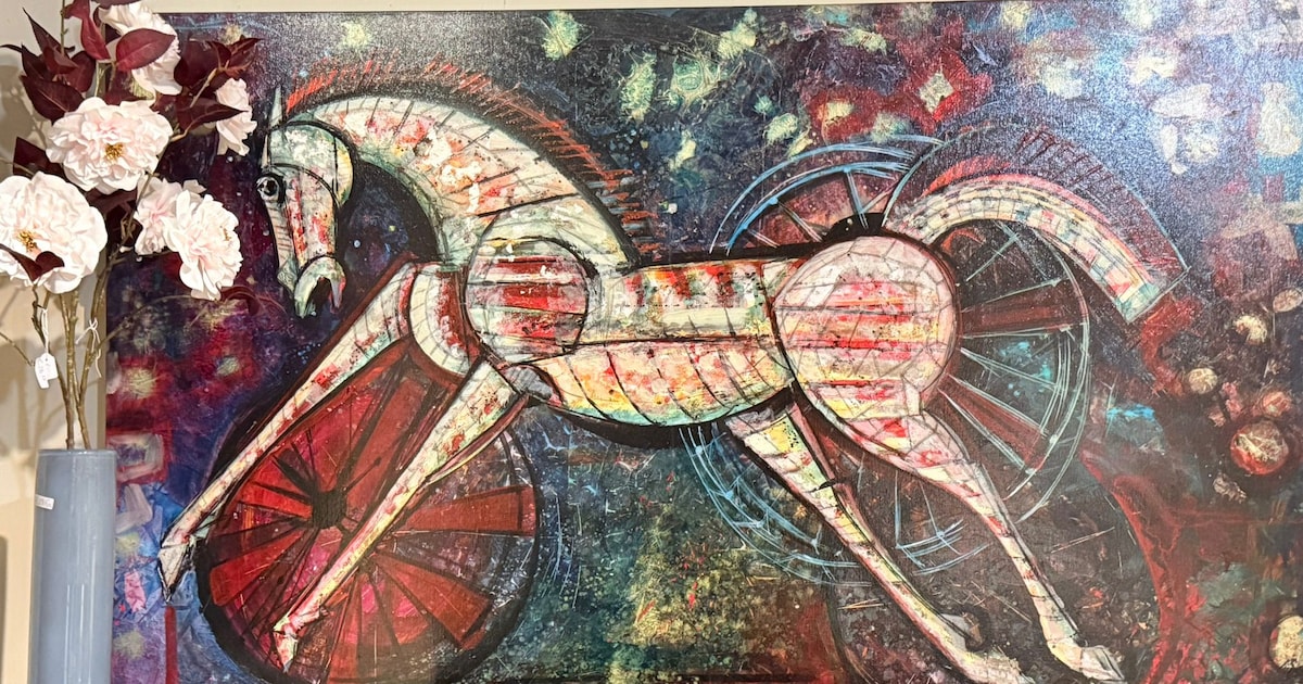 Kleinschalige expositie in Giethoorn van lokale kunstenaar Frits van Eeden