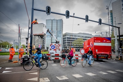 Rotterdamse politie vreest voor lange files en ongelukken op het nieuwe Hofplein