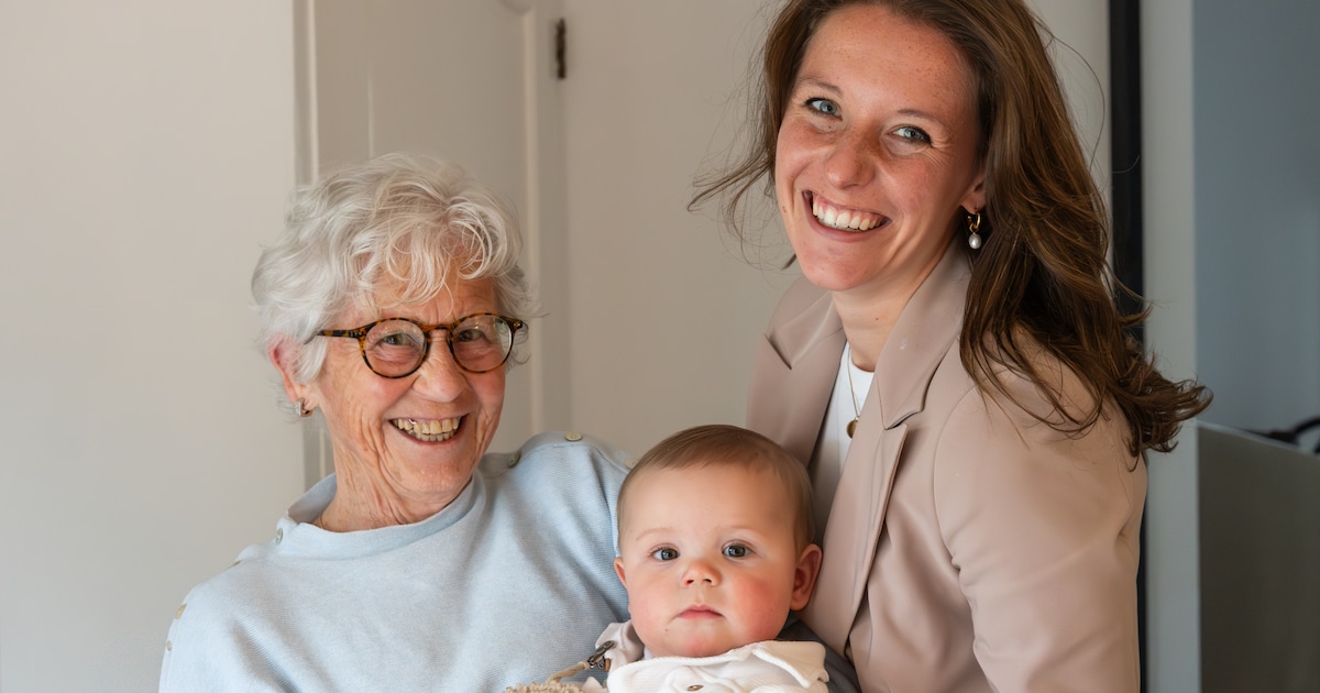 ‘Superoma’ Aleid (78) past op haar achterkleinzoon David: ‘Hij gaat stipt om zeven uur naar bed’