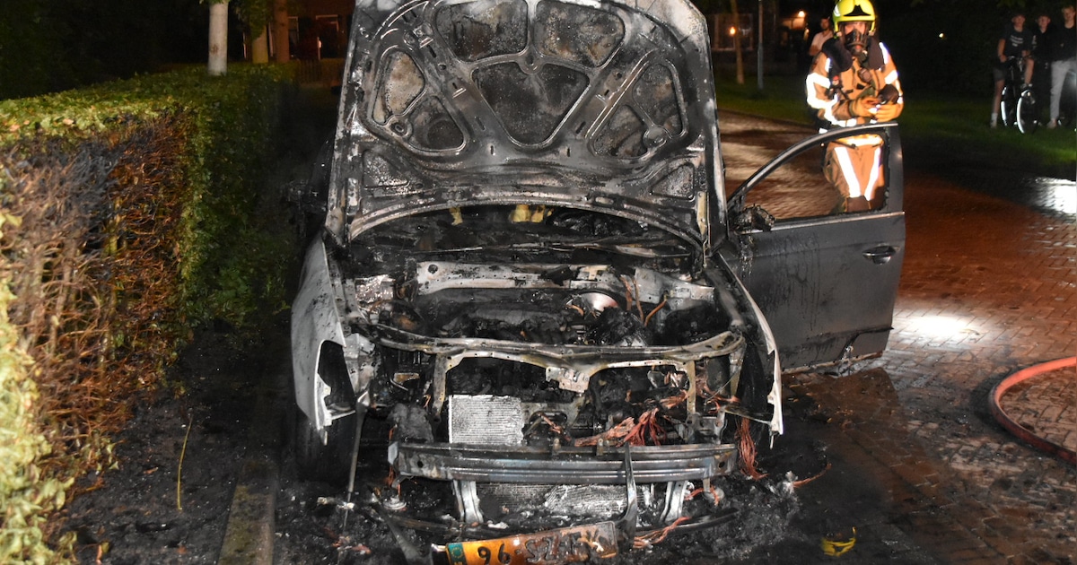 Auto zwaar beschadigd bij nachtelijke brand in Gameren, politie vermoedt brandstichting