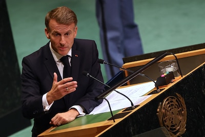 Macron haalt keihard uit bij de Verenigde Naties: ‘We moeten ons allemaal schamen’