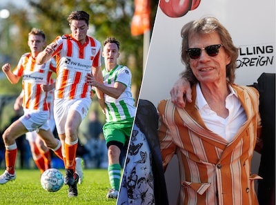 Stones-fan Wim wil het gestreepte jasje van Mick Jagger naar zijn voetbalclub halen: ‘Net een kopie van ons shirt’