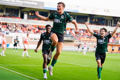 Zelfs de stadionspeaker van FC Volendam kan nu niet meer om de naam van Lewis Schouten heen