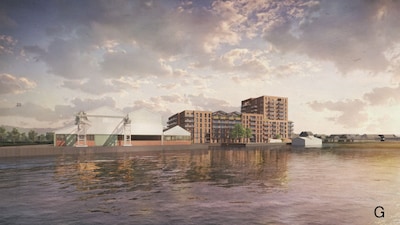 Nieuw plan voor wooncomplex bij entree Stadswerven, maar nog steeds 121 woningen