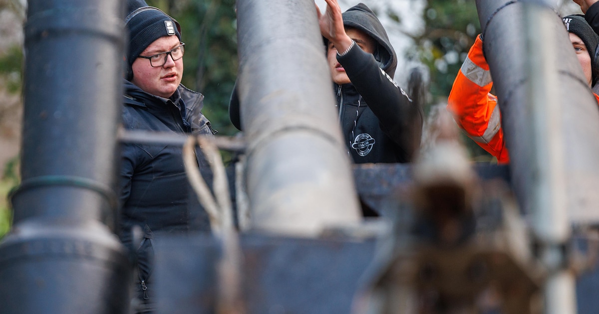 Schrikken: stuk metaal komt los bij carbidkanon in Goudriaan