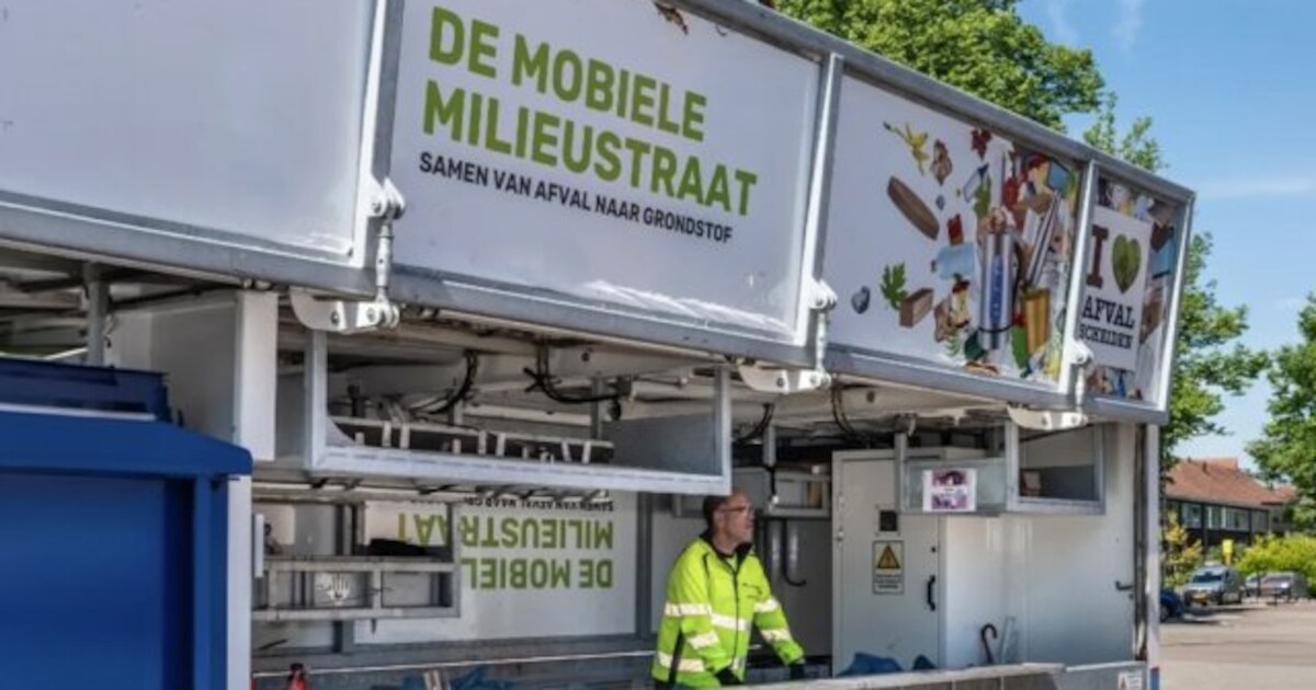 Mobiele milieustraat in Pijnacker-Nootdorp biedt gratis afvalinzameling