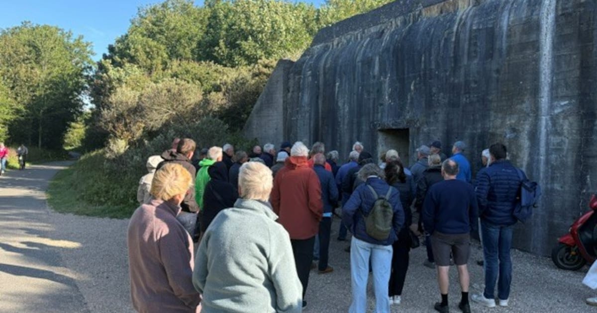 Lezing bij bunker in Zoutelande over Slag om de Schelde