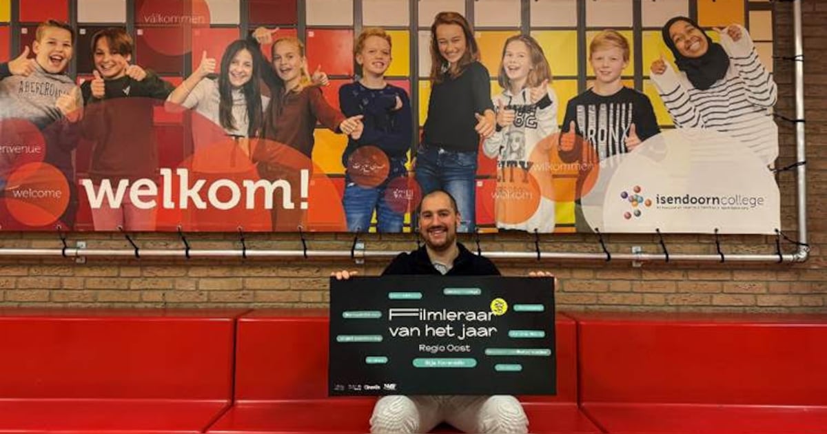 Deze docent van school in Warnsveld doet gooi naar landelijke titel Filmleraar van het Jaar