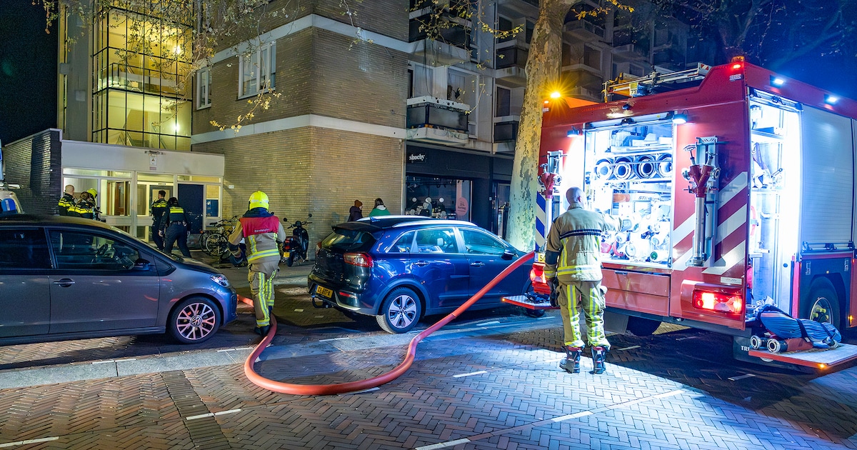 Brand in kelderbox zorgt voor rookontwikkeling in flatgebouw op Binnenweg in Heemstede