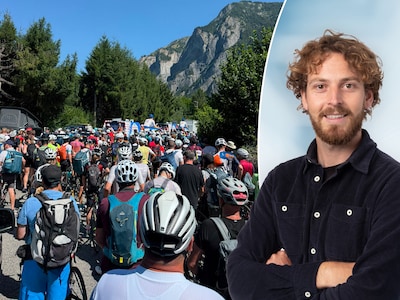 Onze man ter plaatse verkende sfeervolle Alpe d’Huez: ‘Vanaf bocht vier rook ik al wel sterke alcohollucht’