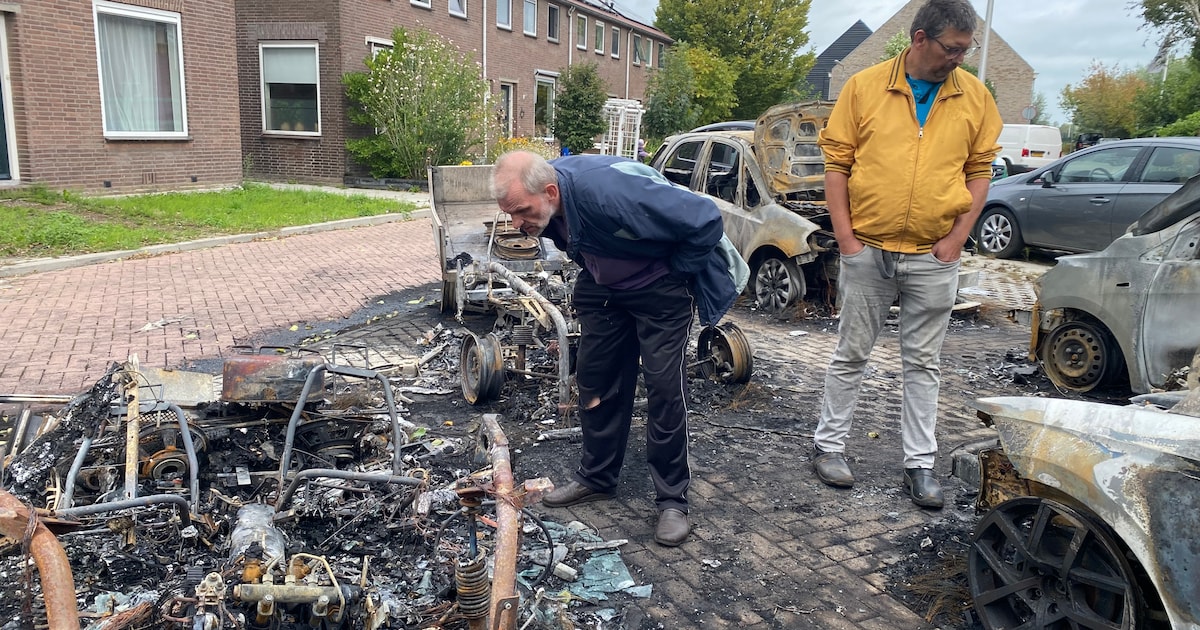Wijngaarden opgeschrikt door vijf autobranden: ‘Weer jongelui met vuurwerk, dacht ik eerst’
