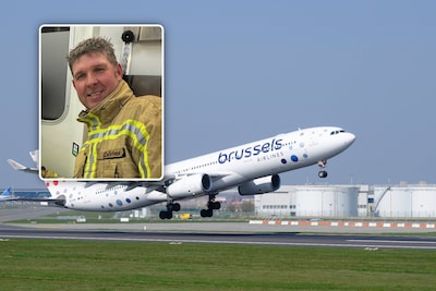 Brandweerman Dimitri redt leven van vrouw tijdens vlucht naar Kreta: ‘Toch anders zo zonder collega’s’