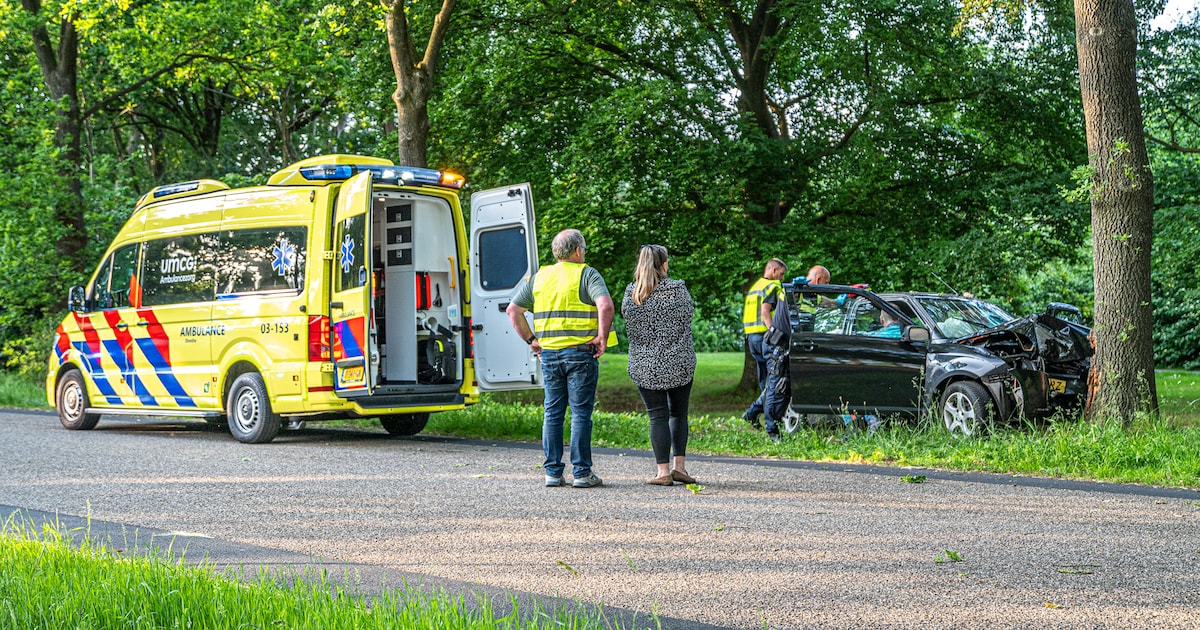 Bestuurder gewond na botsing met boom in Elsloo