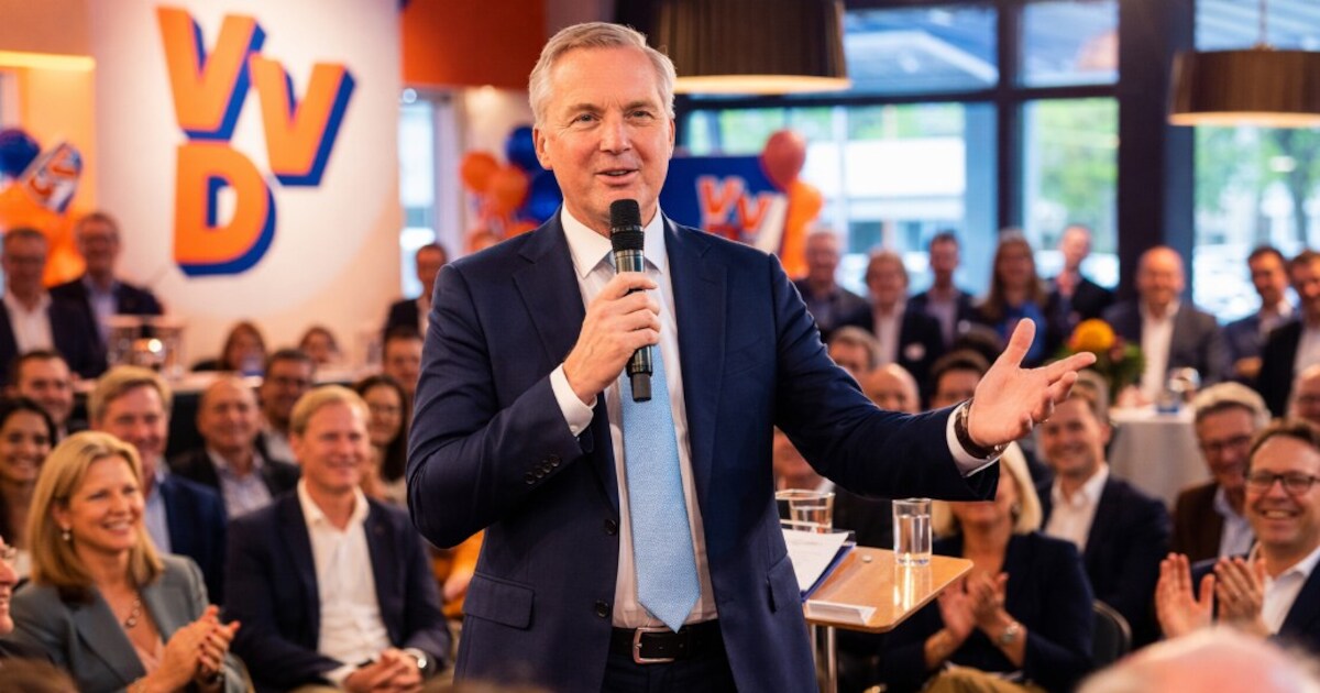 Staatssecretaris Eric van der Burg spreekt op politieke avond in Reeuwijk