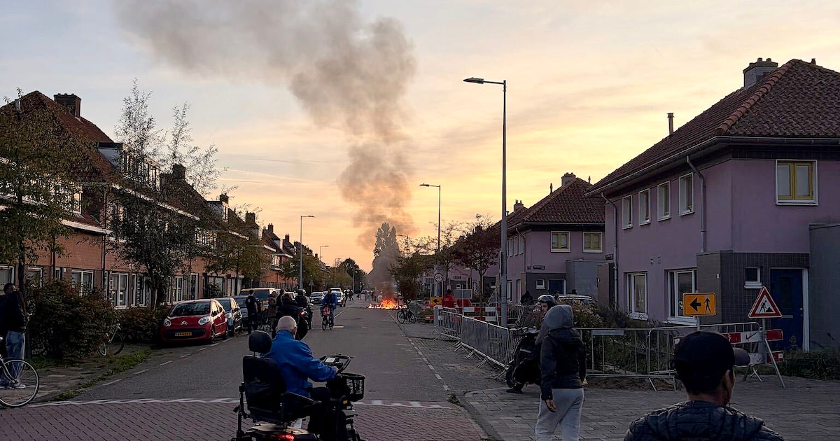 Rellen en brandstichting door jongeren in Floradorp, veel politie op de ...