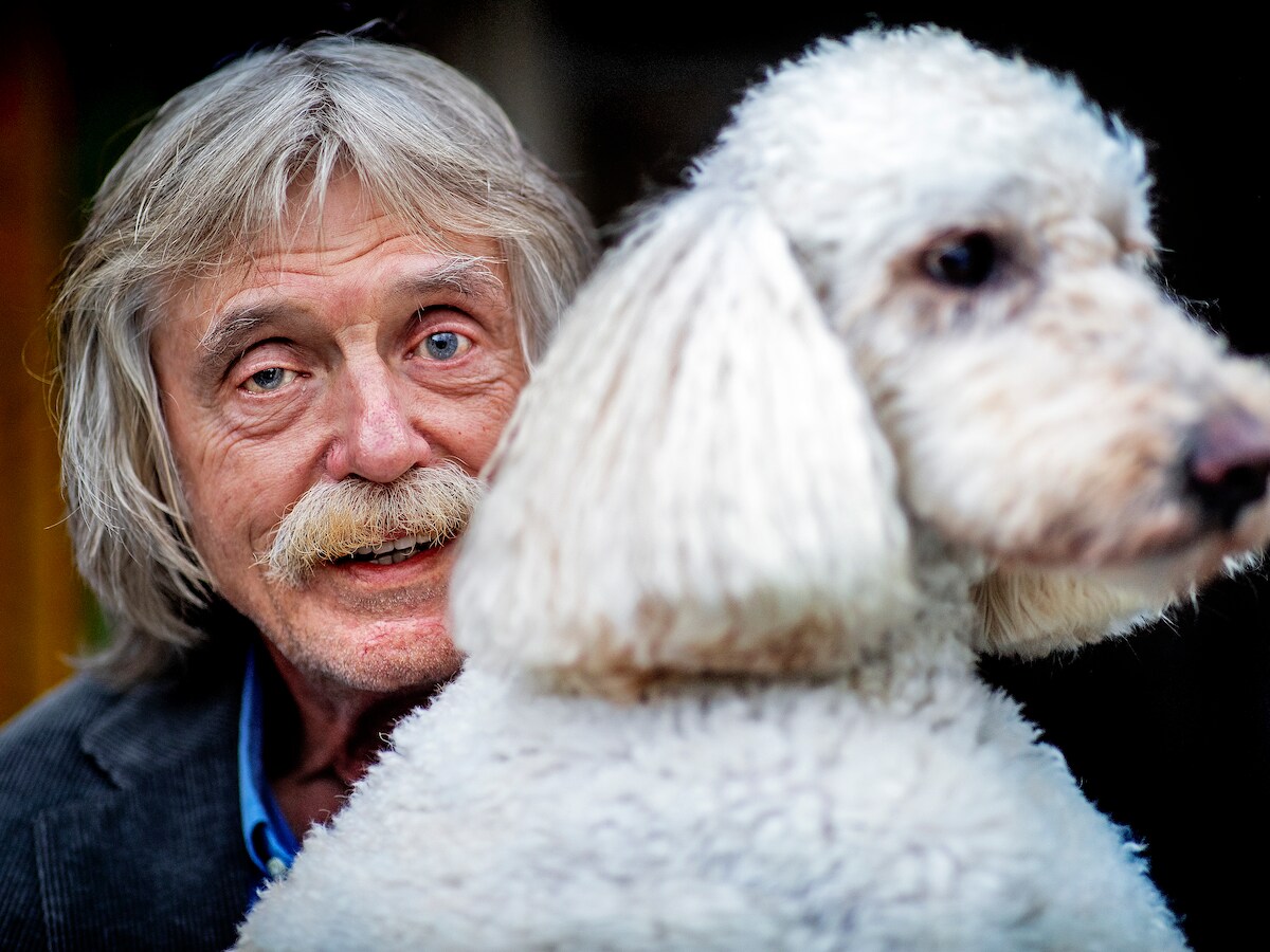 Hond Cuby van Johan Derksen overleden: 'Hij was op' | Show | AD.nl