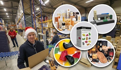 Het succesnummer van het kerstpakket: Evoluon- en Klokgebouw-winegums