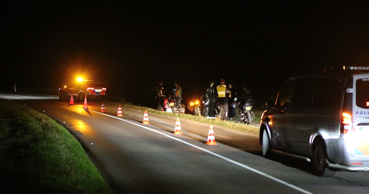 Motorrijder komt ten val door oliespoor op Texel