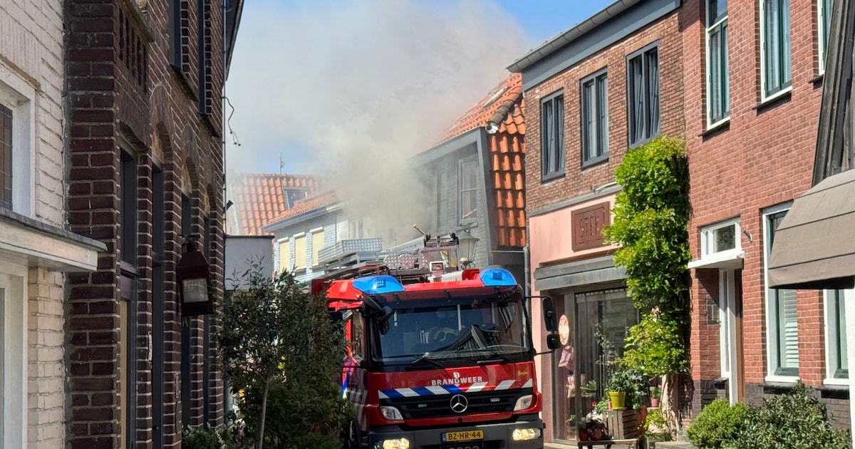 Brandweer van vasteland naar Texel voor woningbrand en gaslek, deel dorp ontruimd