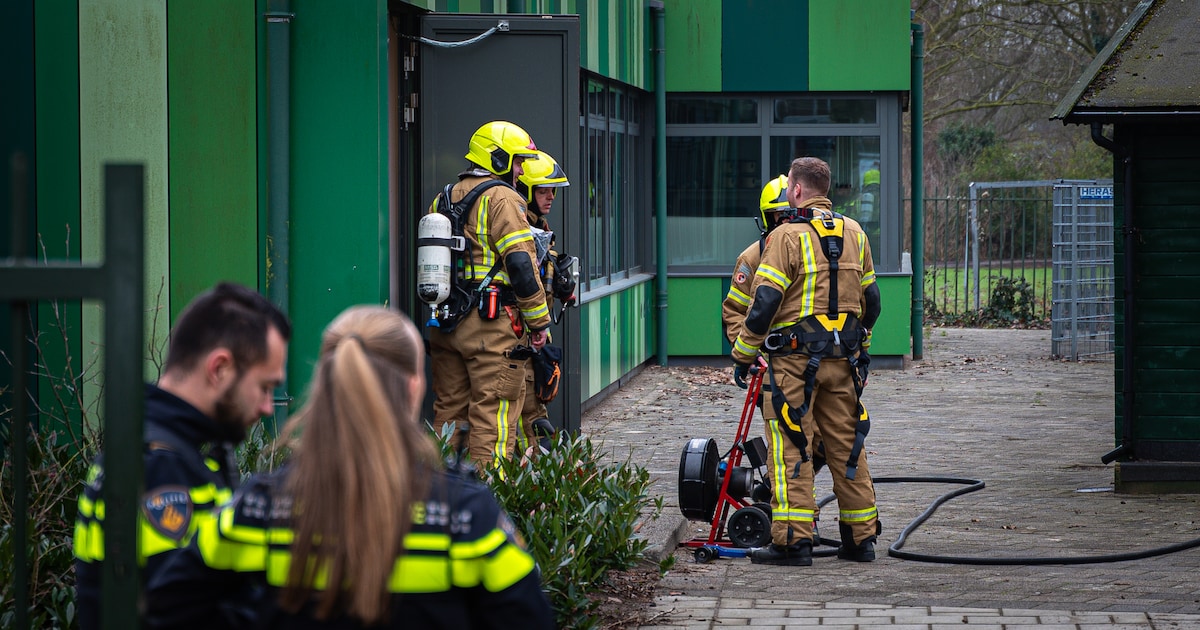Schoolgebouw in Spijkenisse ontruimd vanwege brand in toilet
