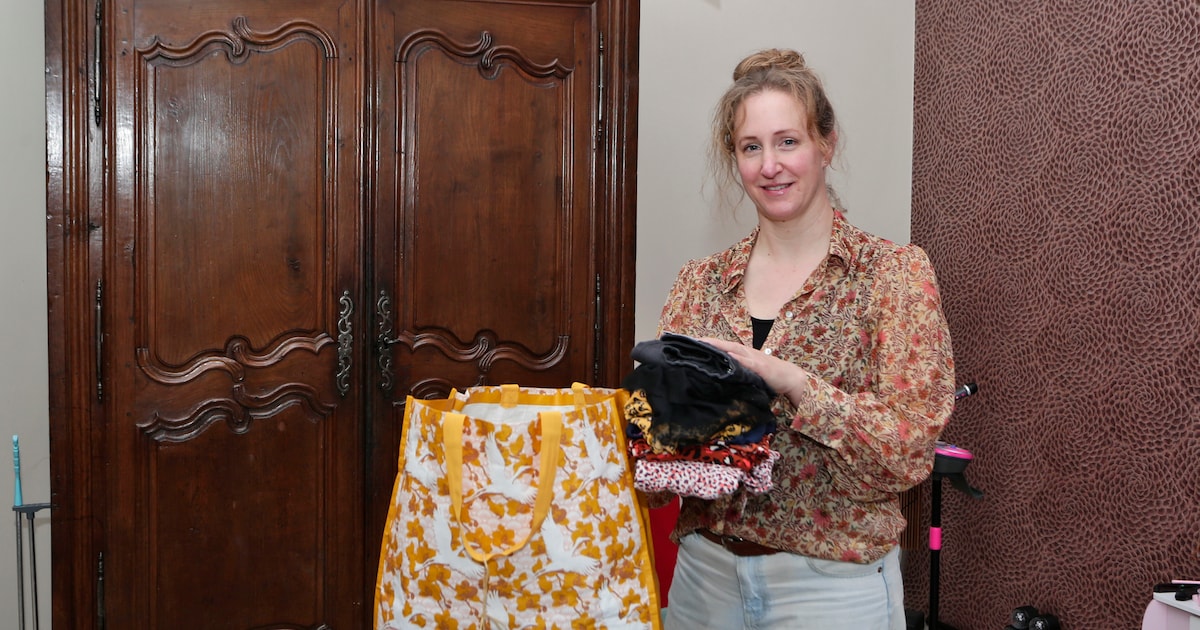 Johanna gaat de strijd aan tegen fast fashion met tas die wordt doorgegeven: ‘Tweedehands kleren zij