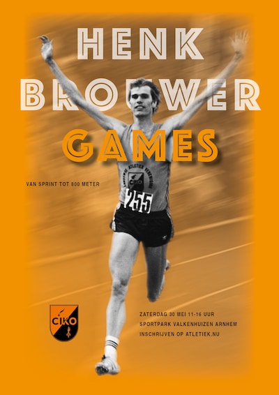 Arnhemse atletiekvereniging Ciko’66 houdt Henk Brouwer Games
