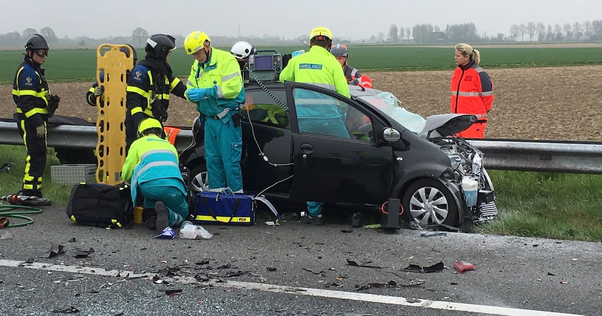 A29 afgesloten na ongeval bij Westmaas