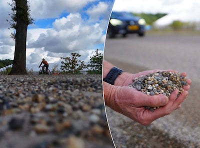 17-jarige Vughtse schuift onderuit met scooter en breekt arm; net vernieuwde weg ligt nog vol met lo
