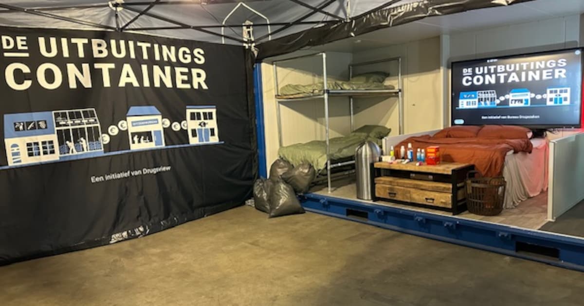 Uitbuitingscontainer bezoekt Kerkrade: zie de verborgen wereld van uitbuiting