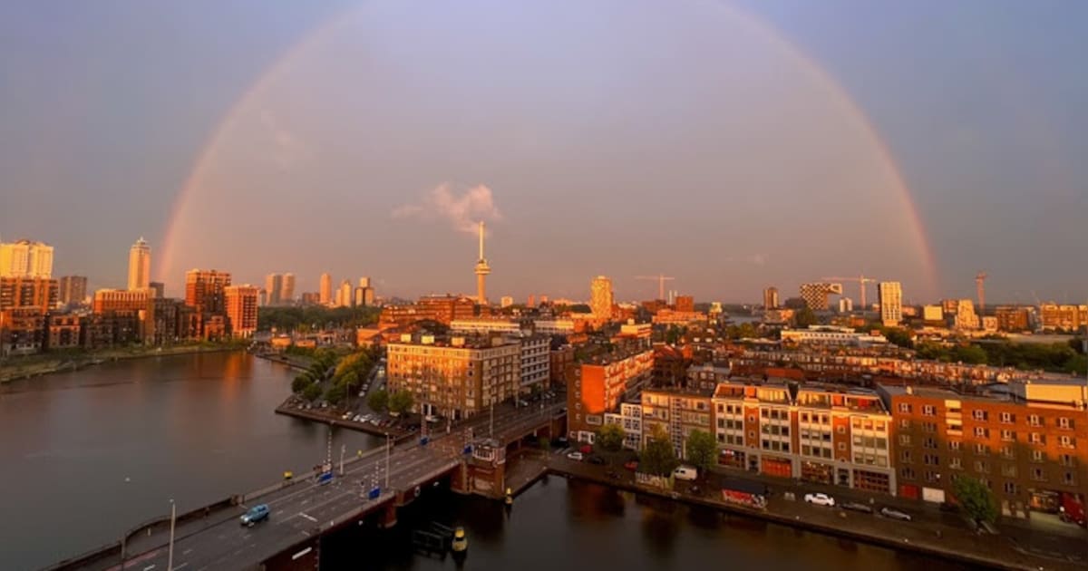 Een gouden uur boven Rotterdam | Regio | AD.nl