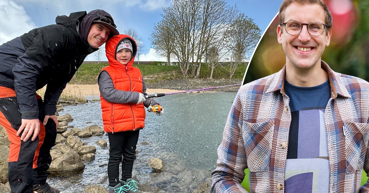 Peter uit München reist met Finn en Isabelle uren om bij Gorcum te kunnen vissen