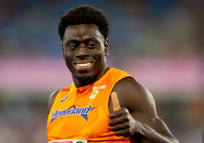 Elvis Afrifa komt in laatste meters net tekort voor bronzen medaille op de 100 meter