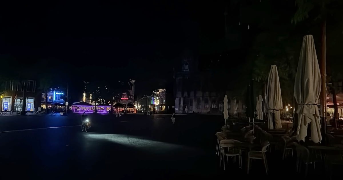 Nee, nog geen nacht van de nacht: Middelburg zit plots zonder straatverlichting