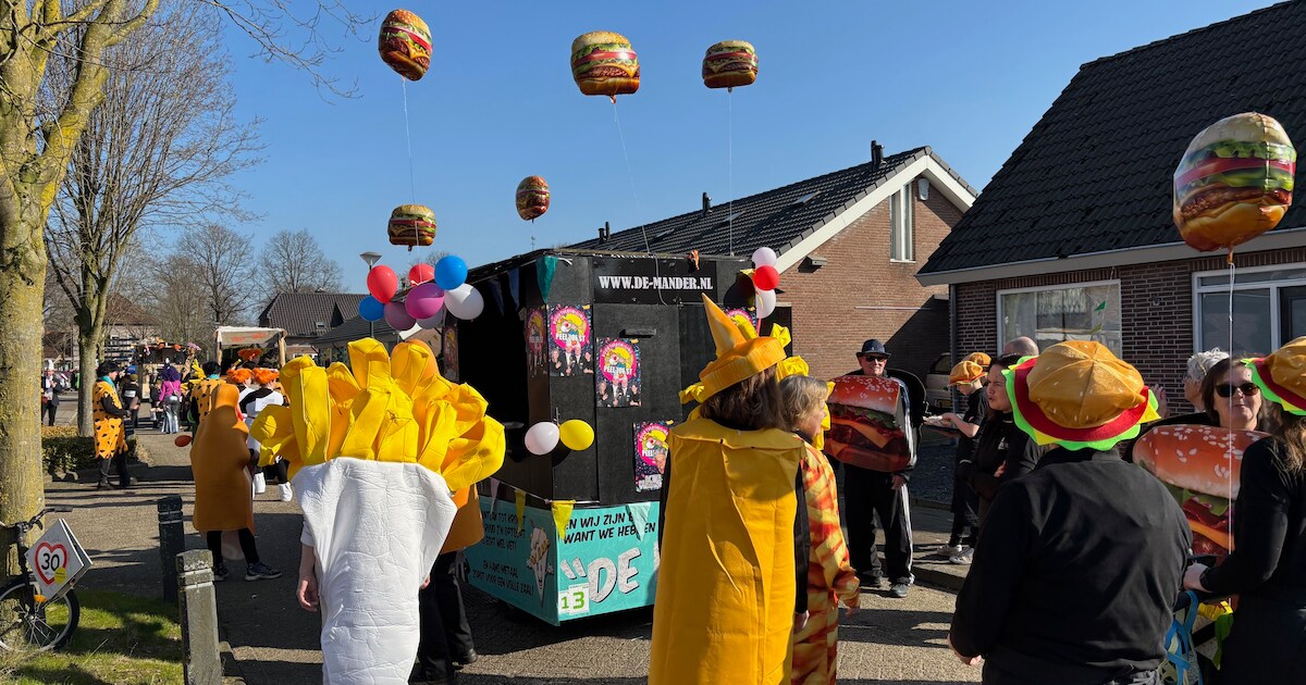 Vette optocht in Venhorst met veel ‘gratis friet’ dankzij prins Ruud