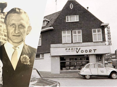 Frans (1919-2002) liet in de etalage van zijn Eindhovense zaak iedereen meegenieten van de eerste sh