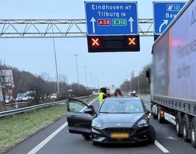 Flinke vertraging op A58 bij Bavel door ongeluk