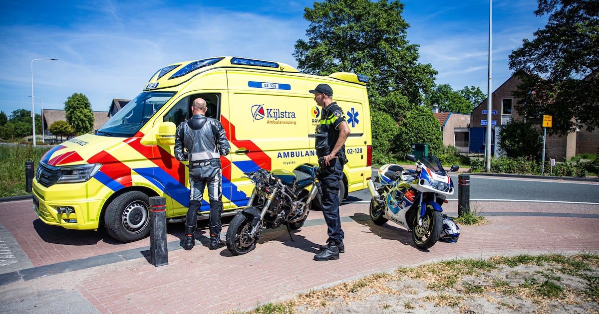 Motorrijder gewond bij botsing met auto in Lemmer
