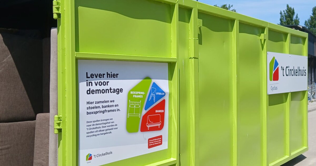 Oude meubels inleveren kan vanaf deze week bij afvalbrengstation Nieuwerkerk