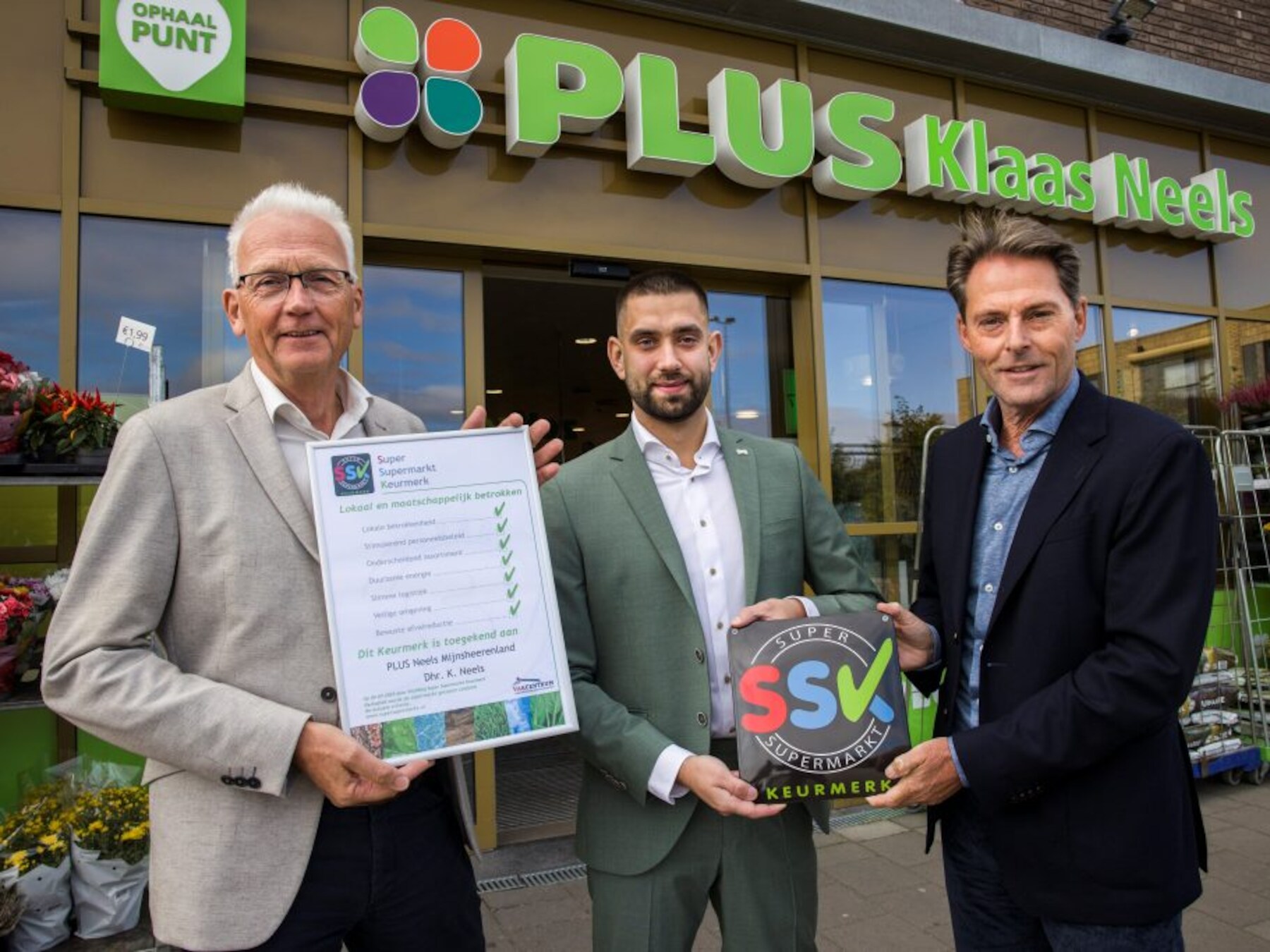 Plus Neels in Mijnsheerenland ontvangt Super Supermarkt Keurmerk