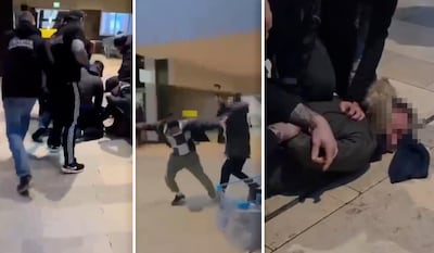 Heftige aanval met hakbijl in winkelcentrum, klanten werken dader tegen de grond: ‘Hou ‘m tegen!’