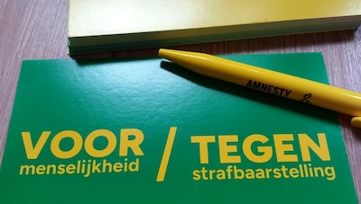 Amnesty International houdt schrijfactie in Wageningen