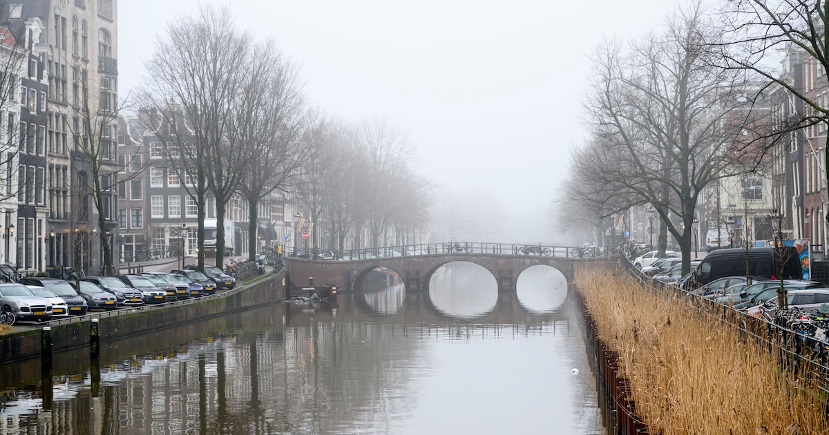 Stad bedekt onder mistlaag, code geel | Regio | AD.nl